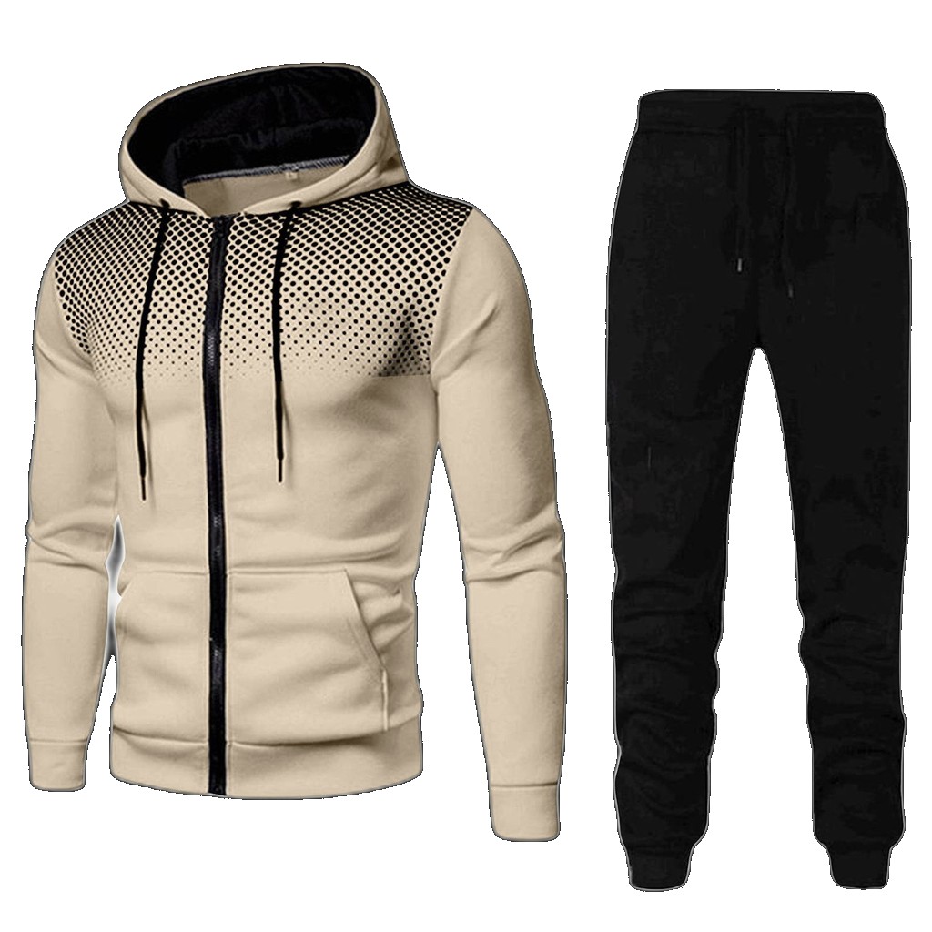 [EGIFTON-LIVE-3111] 2022 sweater trousers cross-border foreign trade Amazon sports fitness casual men's autumn and winter zipper suit men men