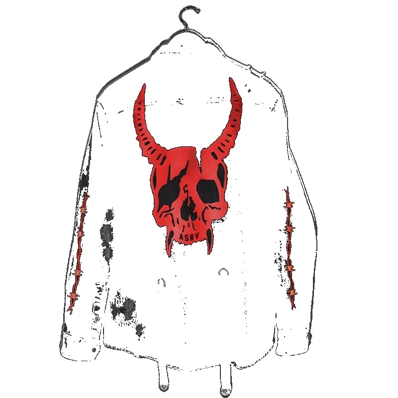 [EGIFTON-LIVE-3137] Cross-border men's autumn jackets European and American trendy large size denim skull cardigan casual jackets