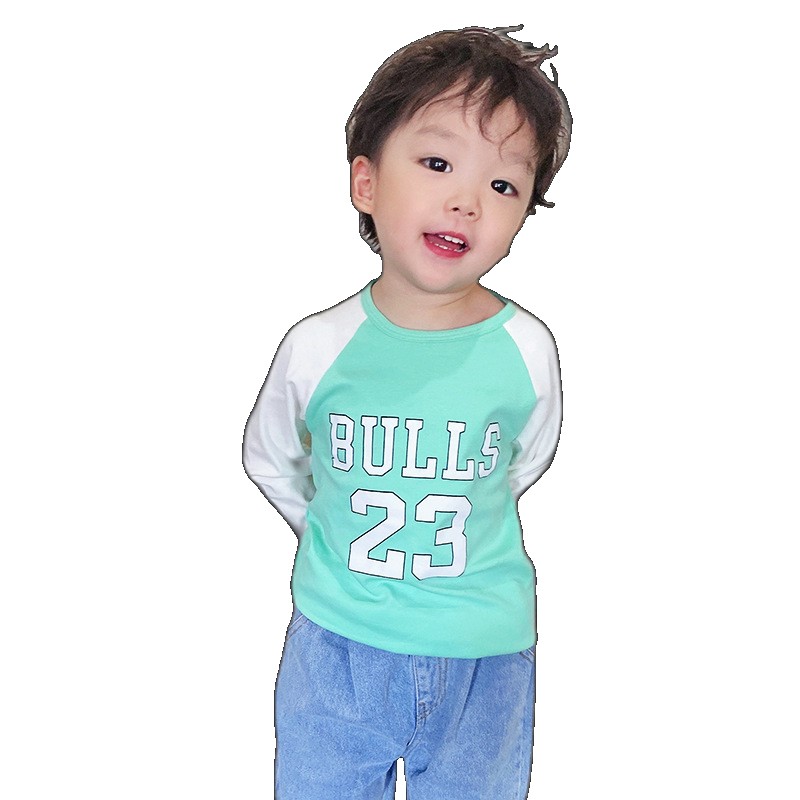 [EGIFTON-LIVE-3191] Baby clothes boys cotton long-sleeved T-shirt autumn spring and children's baby girls tops bottoming shirts shirts