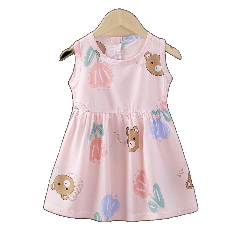 [EGIFTON-LIVE-3629] Children's clothing summer children's skirts girls cotton silk baby dresses princess wholesale sundresses clothes 22 22