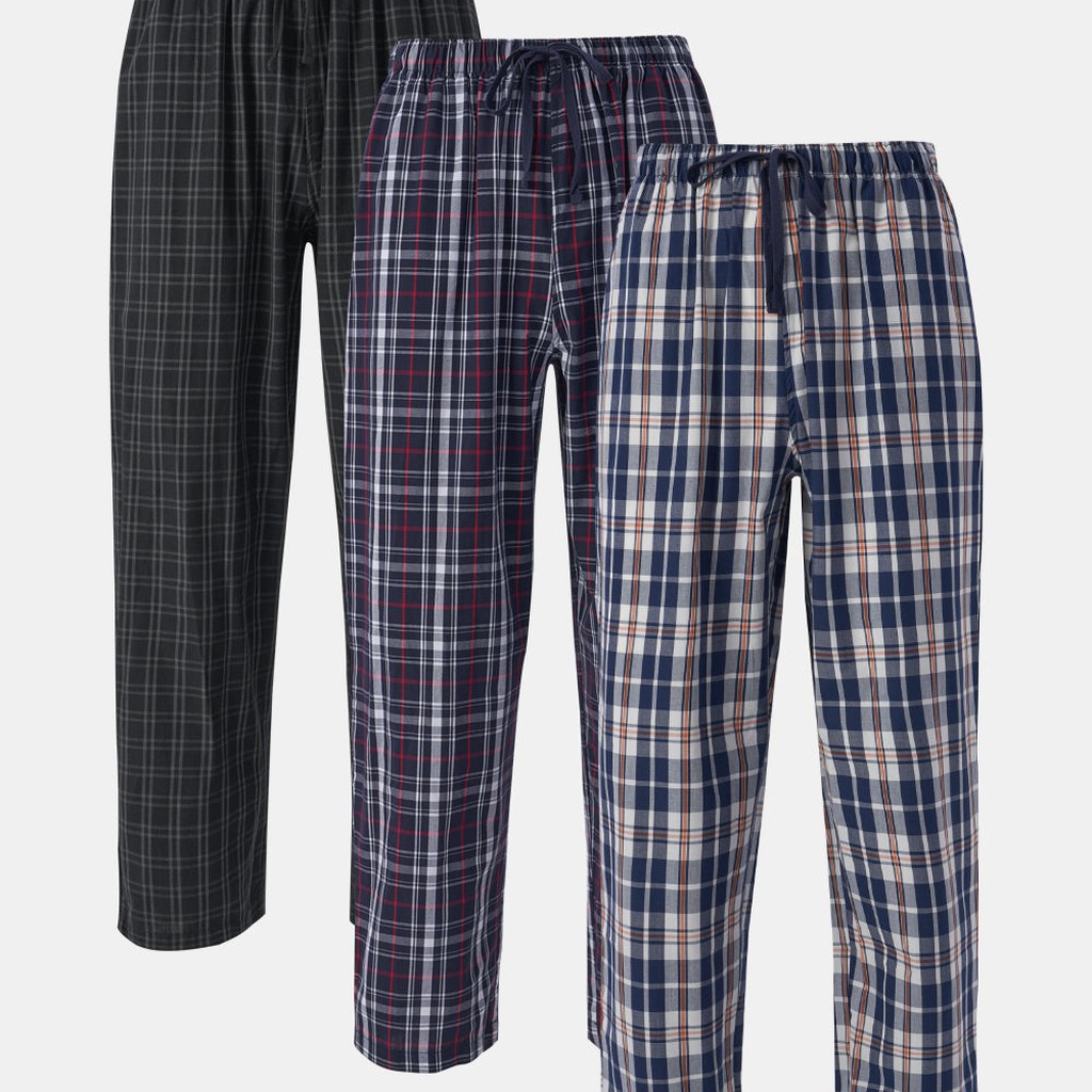 [EXT-MEN-DAVID-SLEEP-WOVEN] David Archy Woven Breathable Sleep Pants 3-Pack