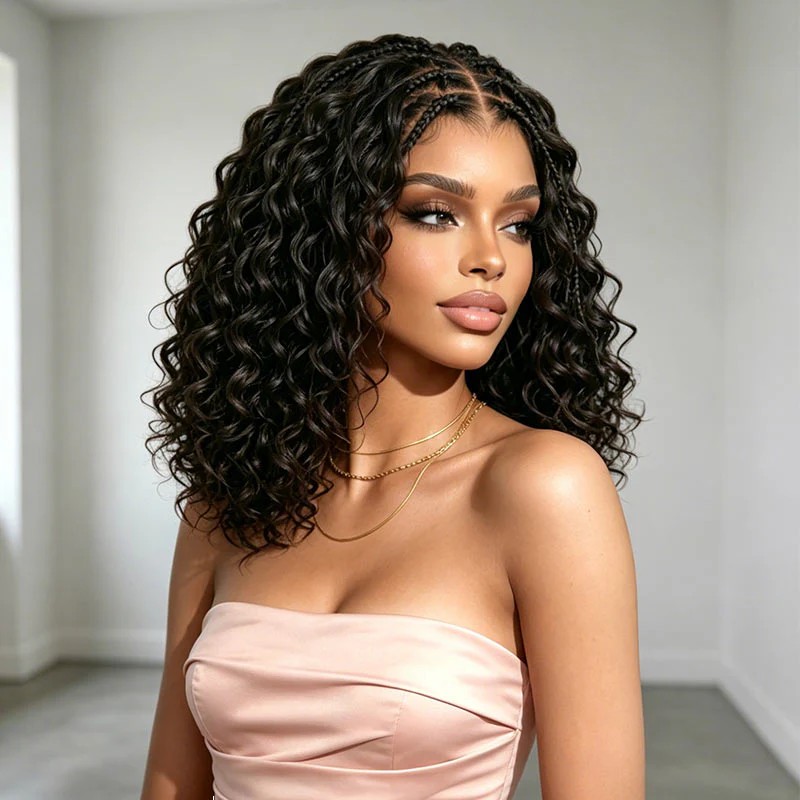 [EXT-QVR-BRAIDED-BOHO-001] QVR Knotless Boho Braid 5x5 Lace Closure Wig