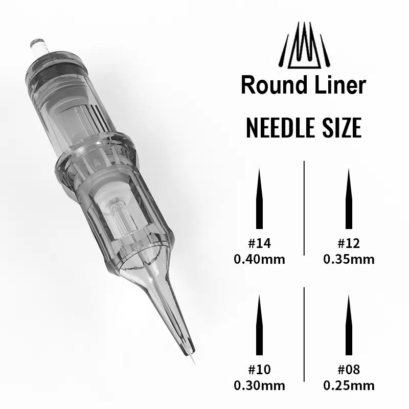 [EXT-TATTOO-DIAMOND-YILONG-001] Yilong Diamond Round Liner Tattoo Cartridge Needles Box of 20