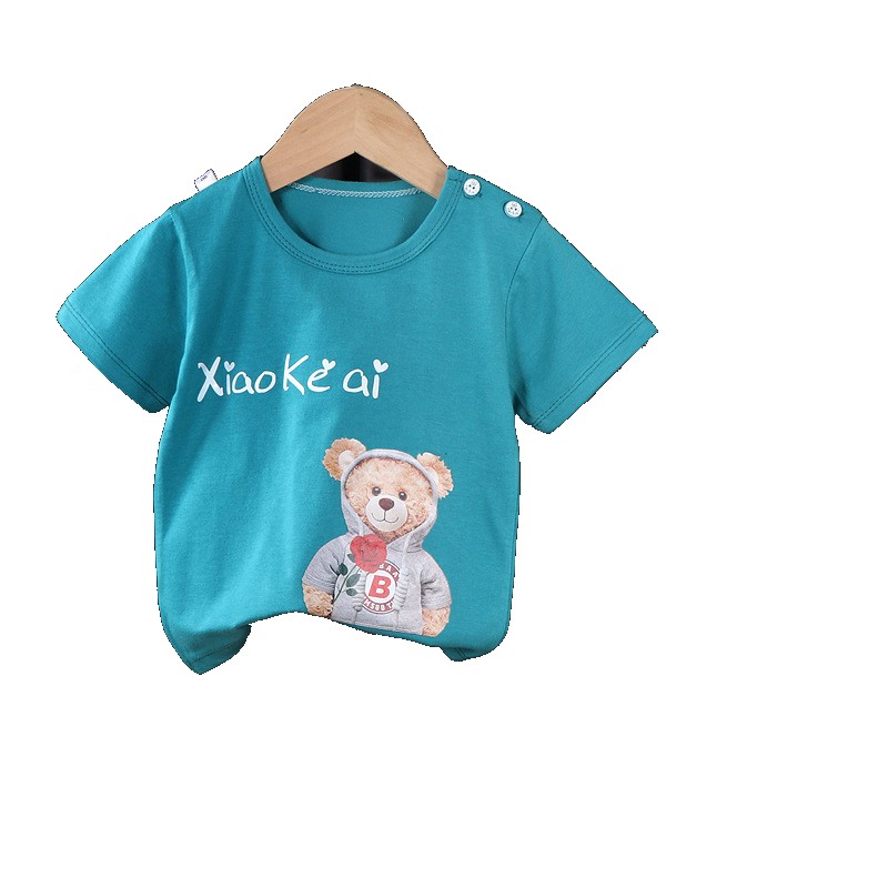 [EGIFTON-3572] 2023 children's short-sleeved suit baby summer shorts clothes boys and girls cotton T-shirt clothing wholesale wholesale